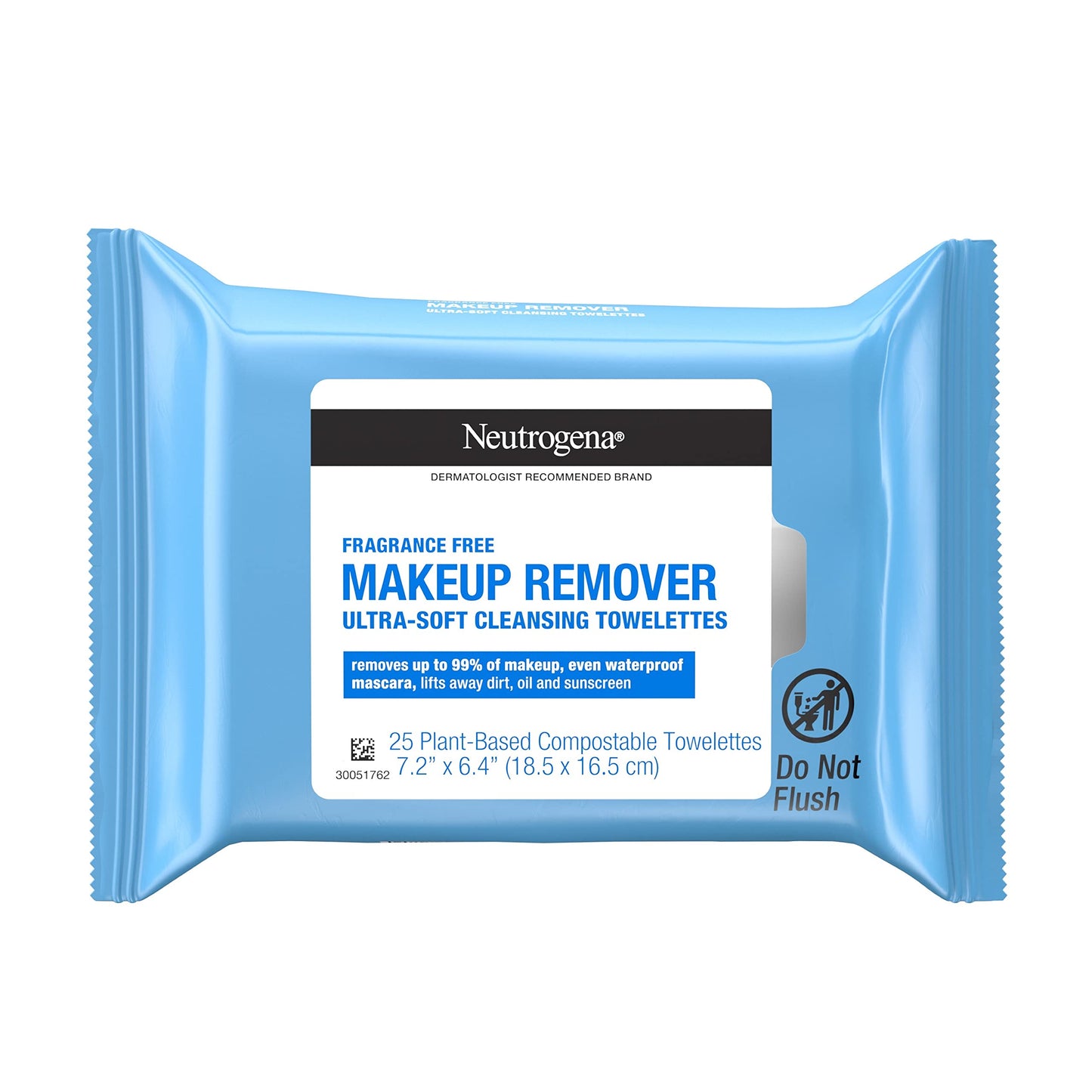 Neutrogena Fragrance-Free Makeup Remover Wipes Daily Facial Cleanser Towelettes Gently Removes Oil & Makeup Alcohol-Free Makeup Wipes 25 ct